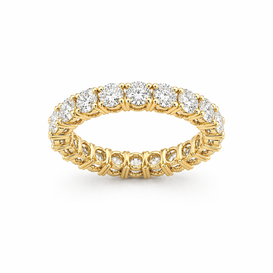 Eternity Ring in 18K Gold, Lab-Grown Diamond