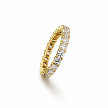 Eternity Ring in 18K Gold, Lab-Grown Diamond