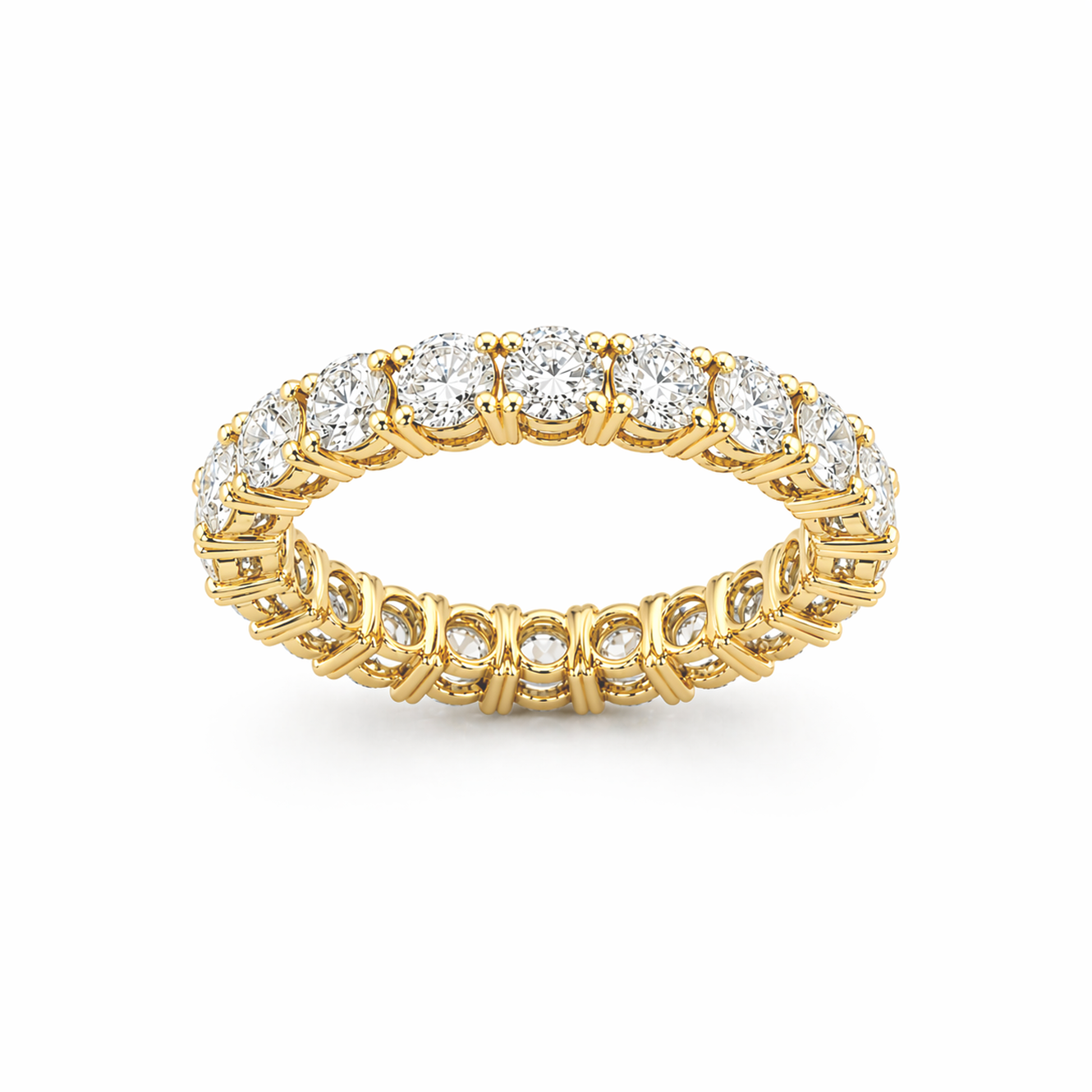 Eternity Ring in 18K Gold, Lab-Grown Diamond