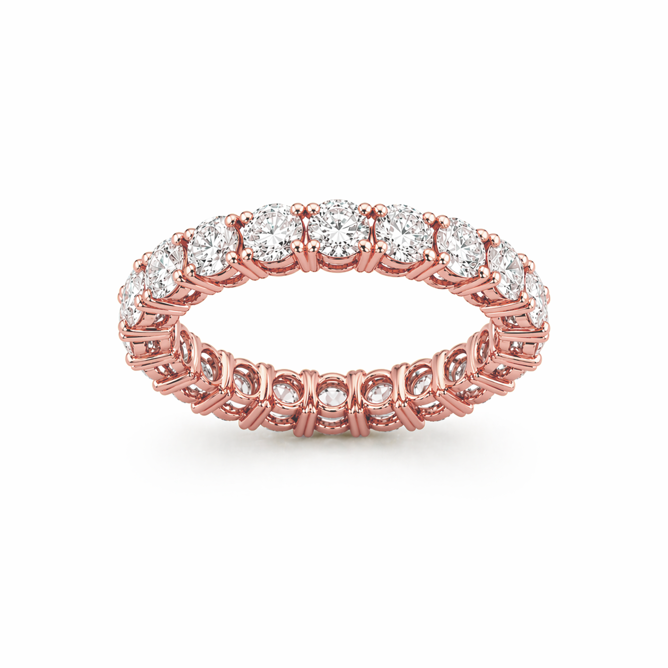 Eternity Ring in 18K Gold, Lab-Grown Diamond
