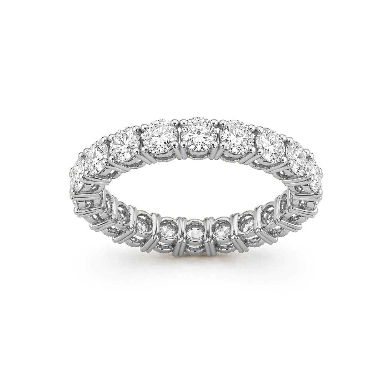 Eternity Ring in 18K Gold, Lab-Grown Diamond