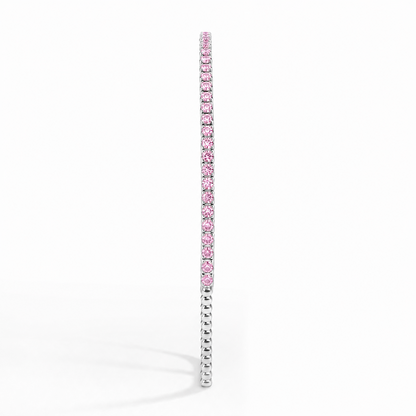 Pink Diamond Bracelet in 18K Gold, Lab-Grown Diamond