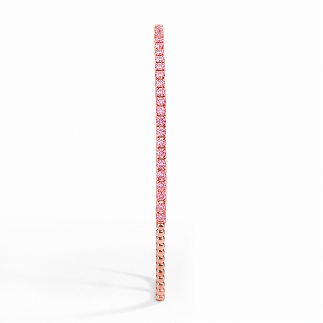 Pink Diamond Bracelet in 18K Gold, Lab-Grown Diamond