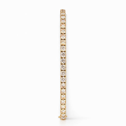 Classic Round Cut Tennis Bracelet in Bezel Setting