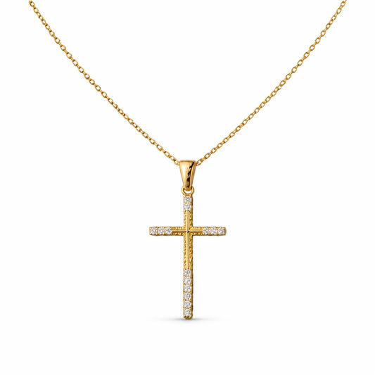 Cross Pendant in Pave Setting