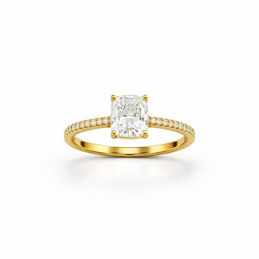 Cushion Cut Diamond Ring