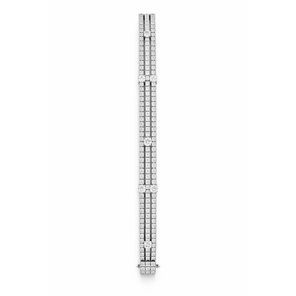 Round Brilliant Multi Layered Bracelet in 18K Gold, Lab-Grown Diamond