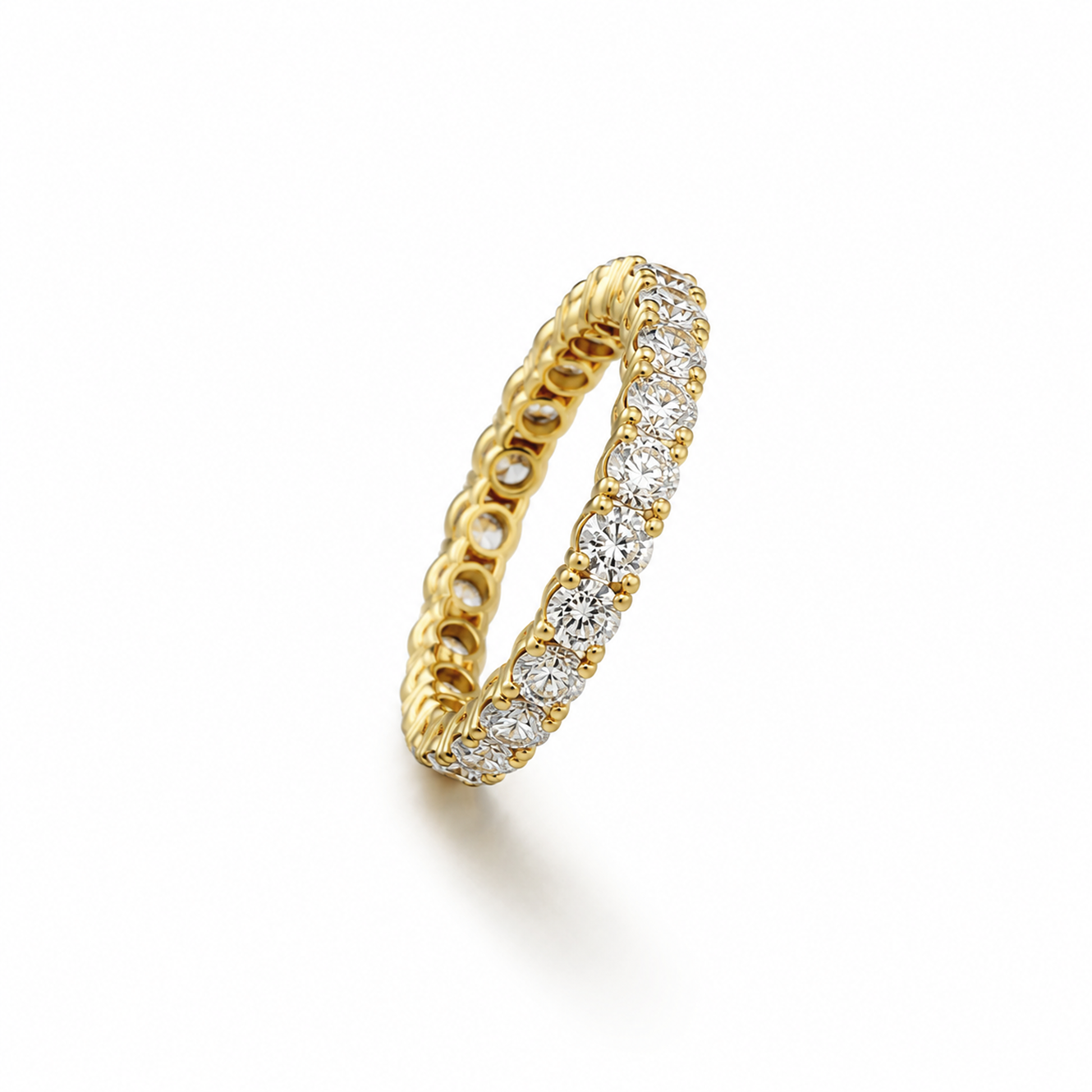 Eternity Ring in 18K Gold, Lab-Grown Diamond