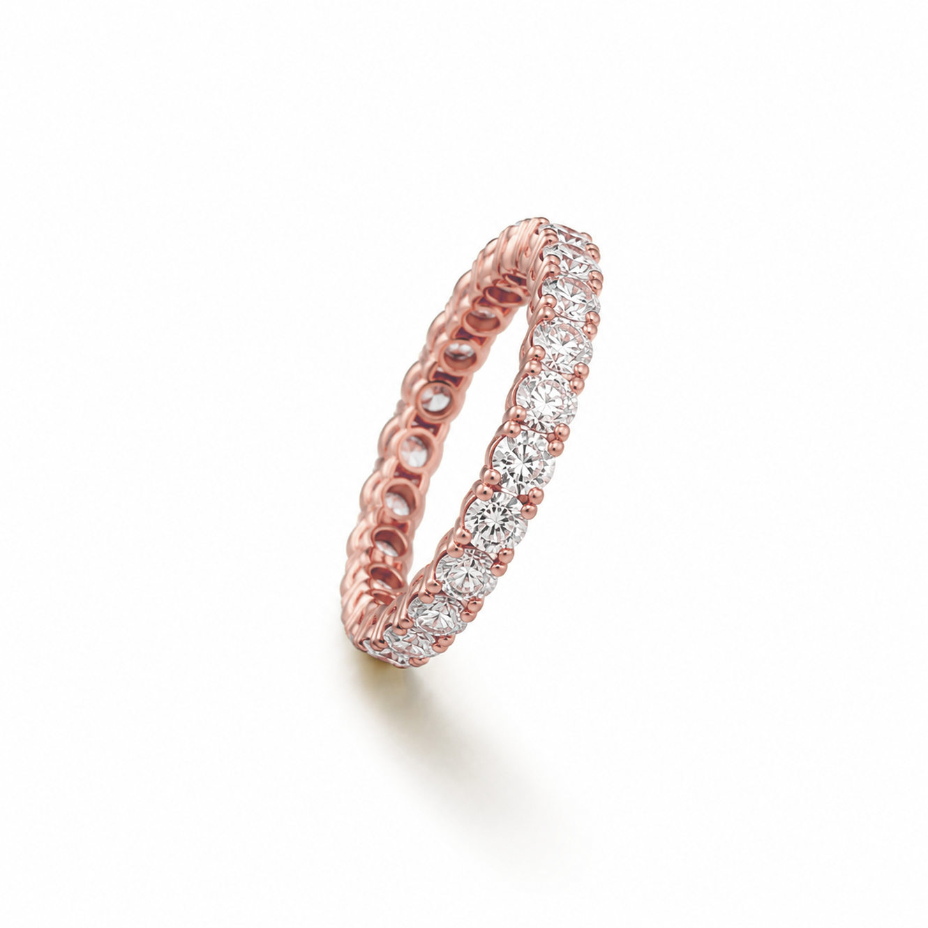 Eternity Ring in 18K Gold, Lab-Grown Diamond