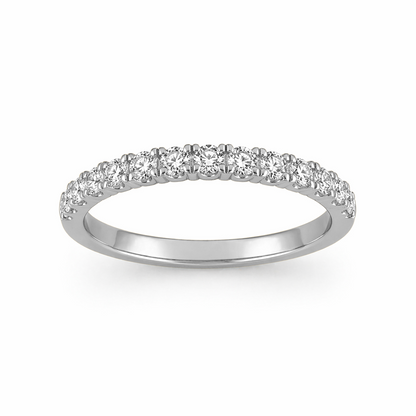 Round Brilliant Eternity Ring in 18K Gold, Lab-Grown Diamond